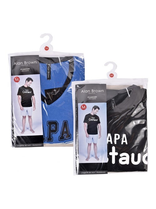 Korte pyjama KATOEN - Set van 2 - Kiabi Korte pyjama KATOEN - Set van 2 - Kiabi
