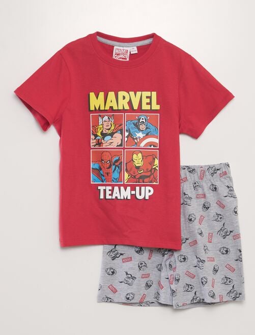 Korte pyjama met 'Marvel'-print - 2-delig - Kiabi