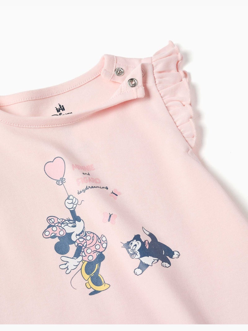 Korte pyjama met Minnie & Figaro Lichtroze - Kiabi