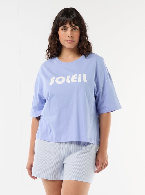 Korte pyjama met motieven - 2-delig - Kiabi