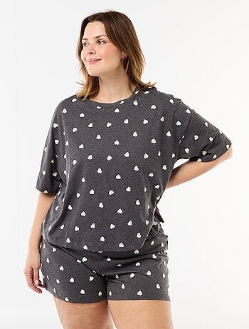 Korte pyjama met motieven - 2-delig
