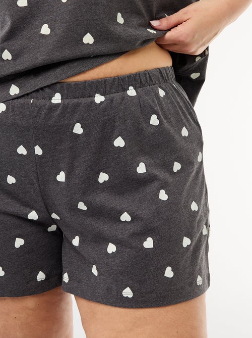 Korte pyjama met motieven - 2-delig - Kiabi