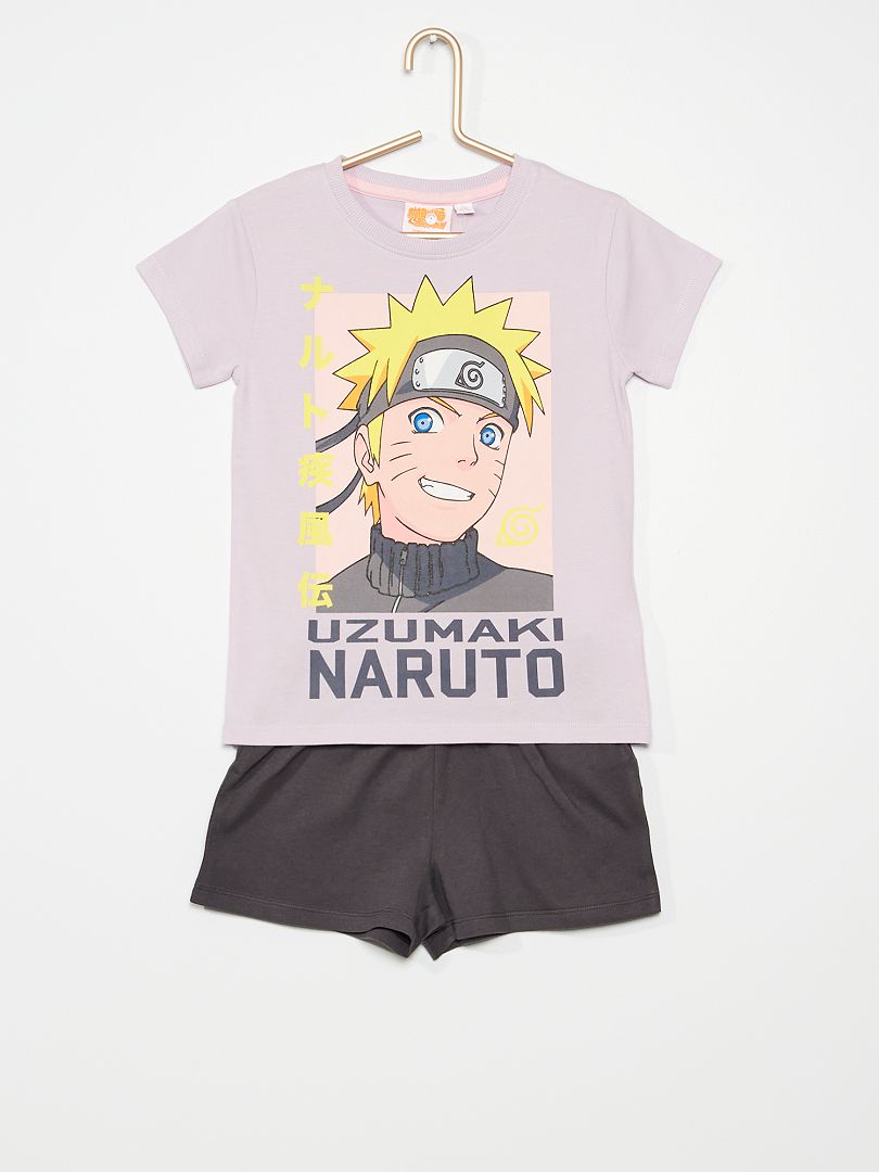 Korte pyjama met Naruto-print PAARS - Kiabi