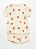 Korte pyjama met print - 2-delig WIT - Kiabi