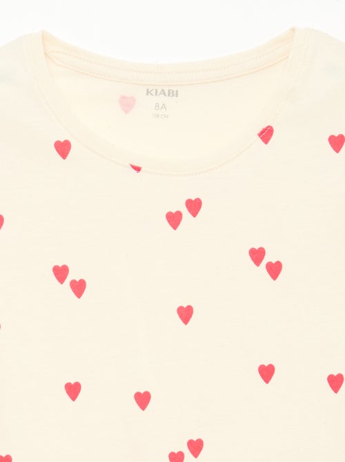 Korte pyjama met print - 2-delig - Kiabi