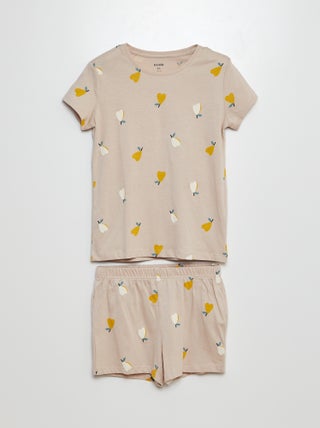 Korte pyjama met short + T-shirt - 2-delig