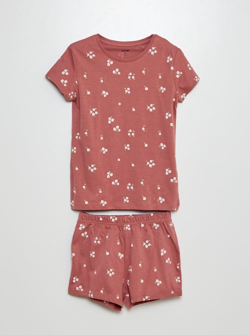 Korte pyjama met short + T-shirt - 2-delig - Kiabi