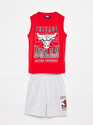 Korte pyjama met singlet + short - 2-delig