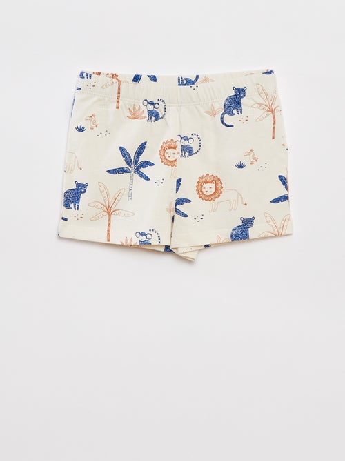 Korte pyjama met T-shirt + short - 2-delig - Kiabi