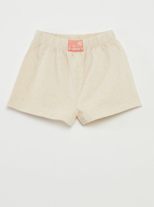 Korte pyjama met T-shirt + short - 2-delig - Kiabi