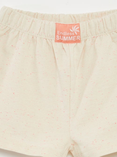 Korte pyjama met T-shirt + short - 2-delig - Kiabi