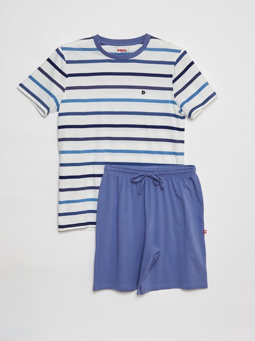 Korte pyjama met T-shirt + short - 2-delig - Kiabi
