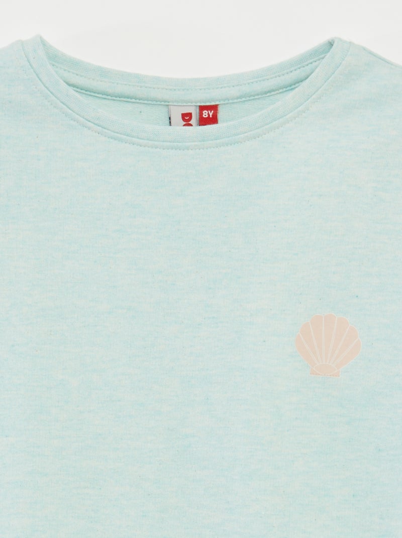 Korte pyjama met T-shirt + short - 2-delig GROEN - Kiabi