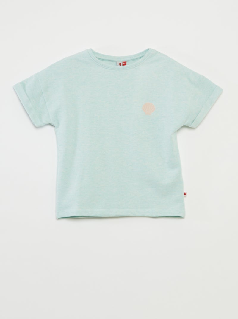 Korte pyjama met T-shirt + short - 2-delig GROEN - Kiabi