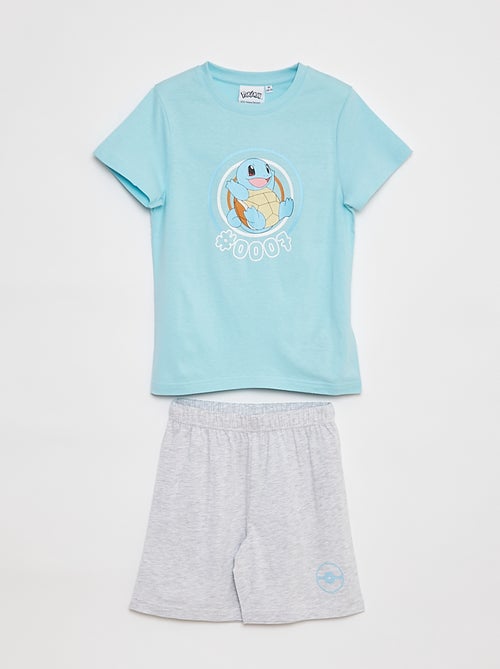 Korte pyjama met T-shirt + short 'Pokémon' - 2-delig - Kiabi