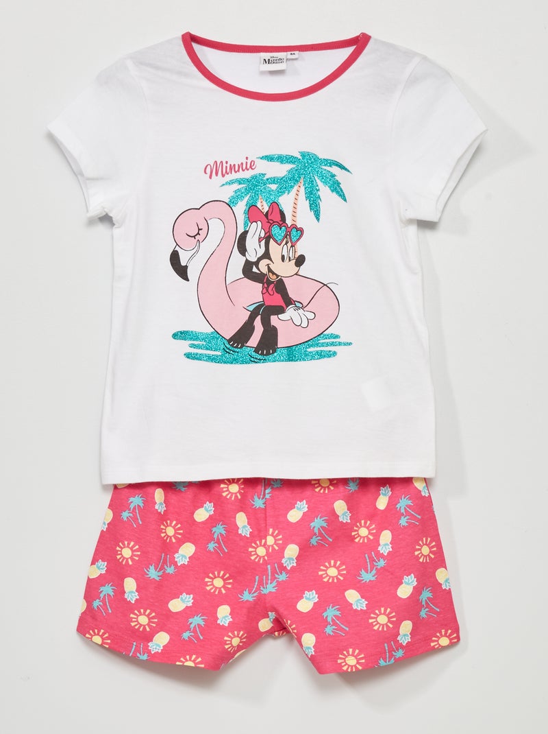 Korte pyjama 'Minnie' - 2-delig roze - Kiabi