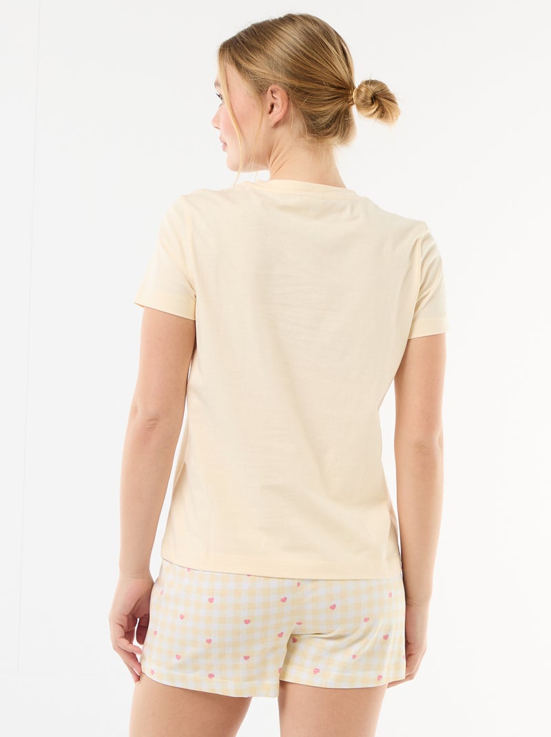Korte pyjama 'My Melody' - 2-delig Geel - Kiabi