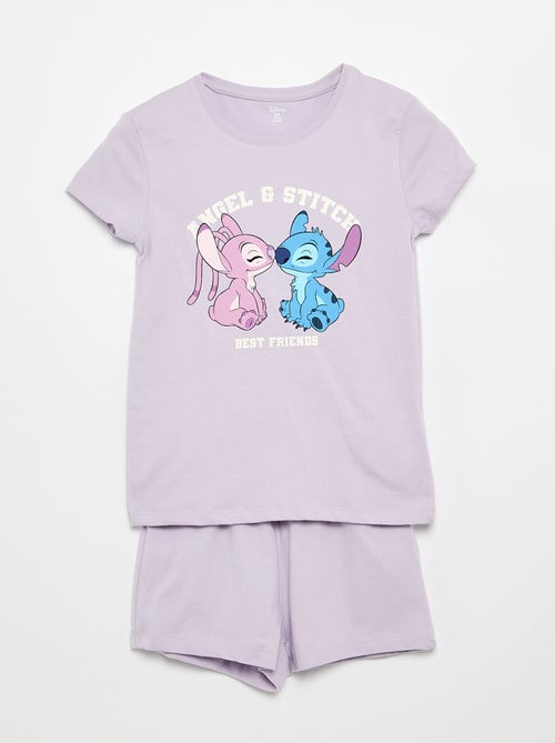 Korte pyjama 'Stitch' - 2-delig - Kiabi