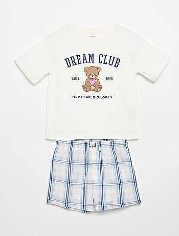 Korte pyjama T-shirt en short - 2-delig