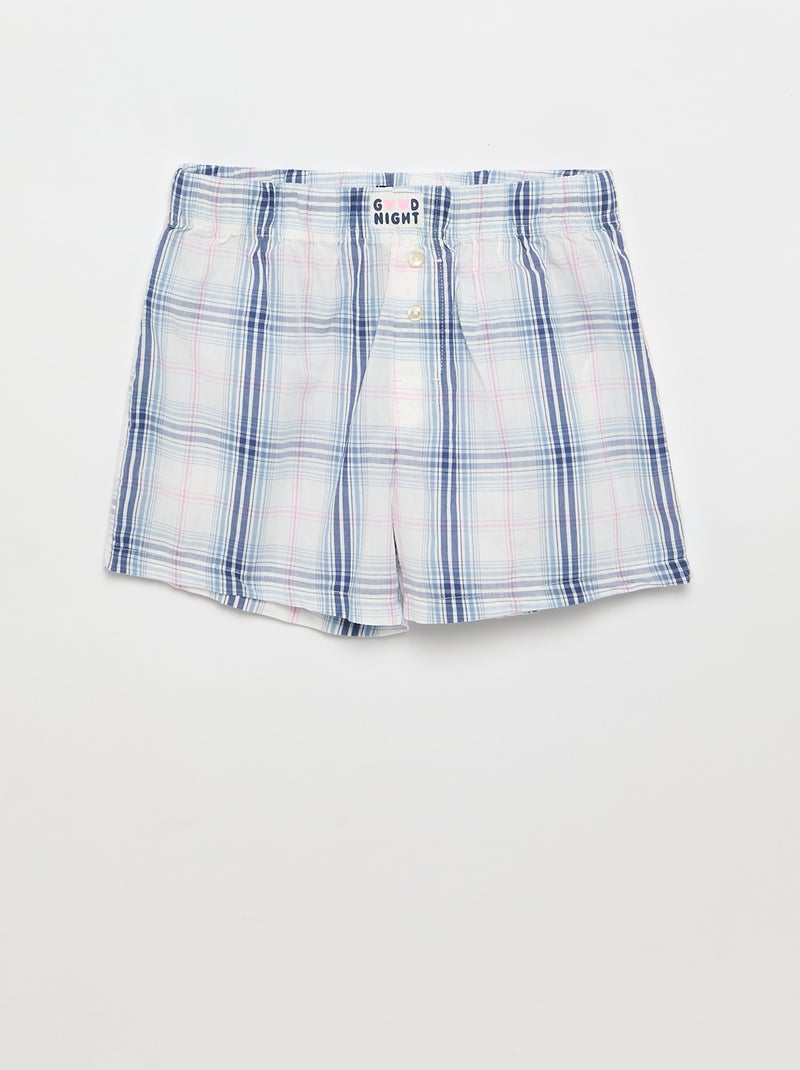 Korte pyjama T-shirt en short - 2-delig Grijs - Kiabi
