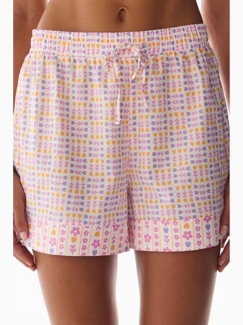 Korte pyjamabroek met bloemenprint penti - Kiabi Korte pyjamabroek met bloemenprint penti - Kiabi