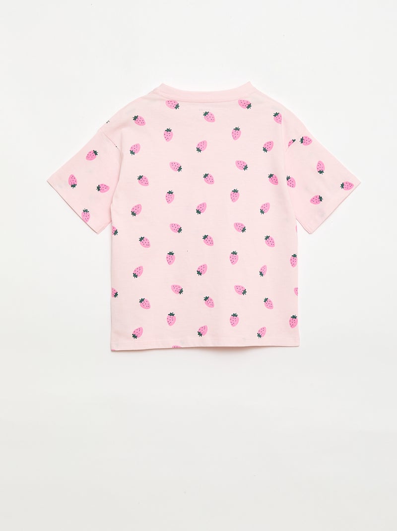 Korte pyjamaset - 2-delig Rose - Kiabi