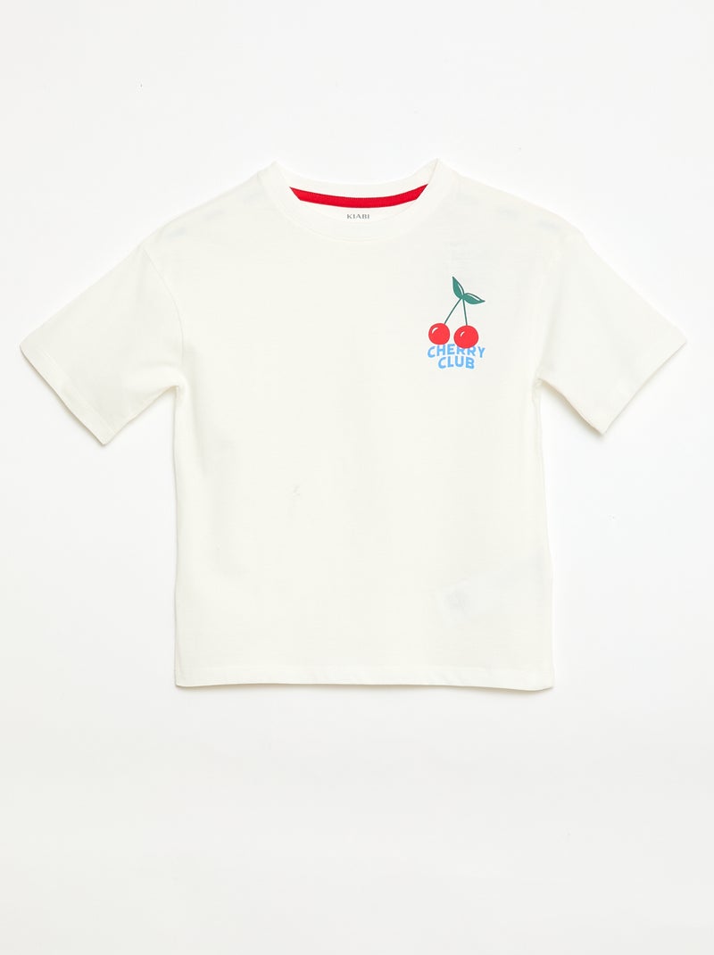 Korte pyjamaset - 2-delig Wit - Kiabi