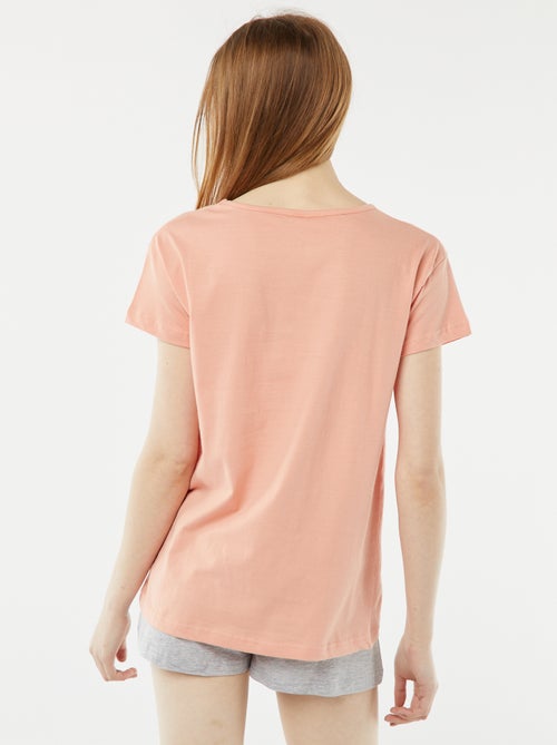 Korte pyjamaset - T-shirt + short - 2-delig - Kiabi