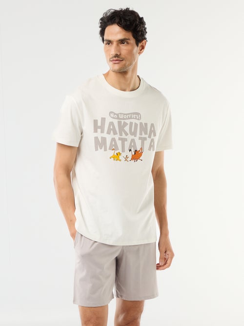 Korte pyjamaset "Leeuwenkoning" - 2-delig - Kiabi