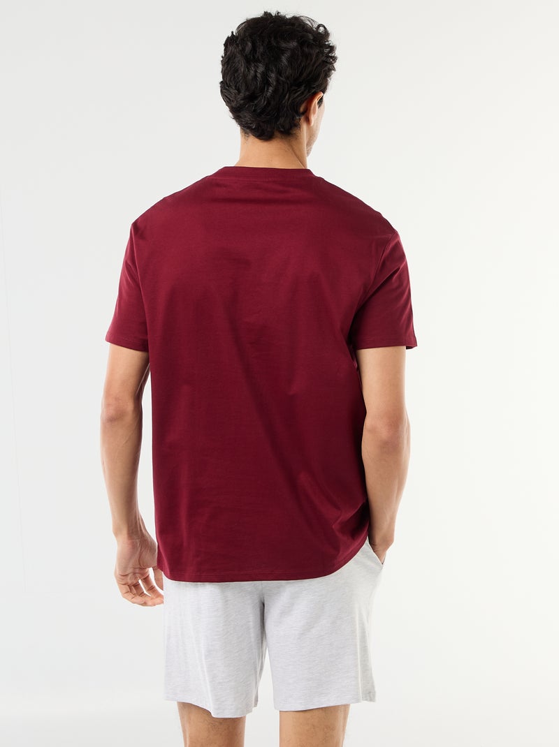 Korte pyjamaset 'Vice Versa' - 2-delig Rood - Kiabi