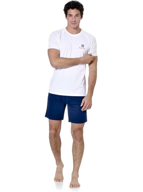 Korte pyjamaset voor heren met v-hals t-shirt dom - Kiabi Korte pyjamaset voor heren met v-hals t-shirt dom - Kiabi