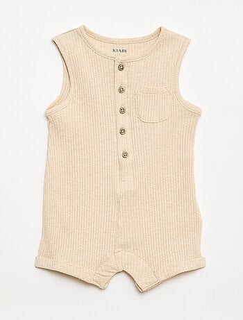 Korte ribgebreide romper
