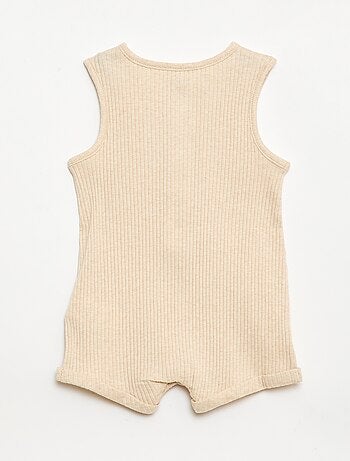 Korte ribgebreide romper