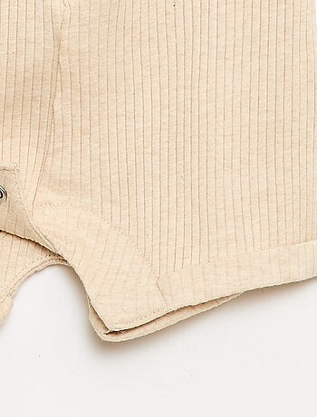 Korte ribgebreide romper