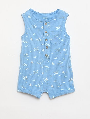 Korte ribgebreide romper