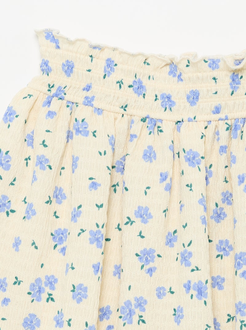 Korte rok in skatermodel met geïntegreerde short Biege - Kiabi