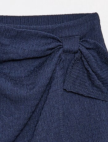 Korte rok-short van lichte effen tricot
