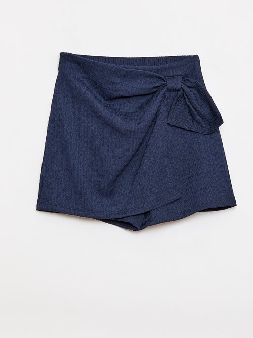 Korte rok-short van lichte effen tricot - Kiabi