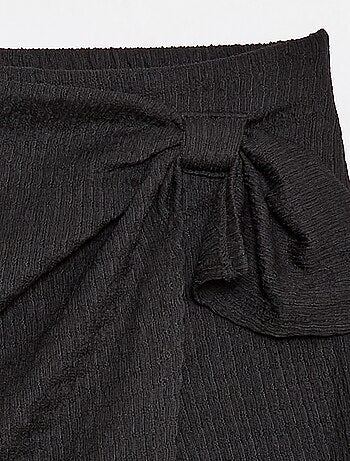 Korte rok-short van lichte effen tricot