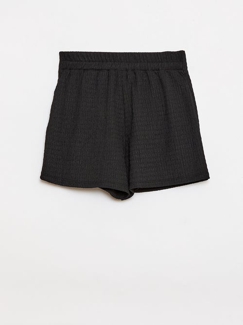 Korte rok-short van lichte effen tricot - Kiabi