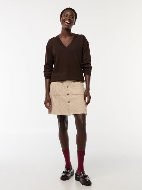 Korte rok van corduroy 'JDY' - Kiabi