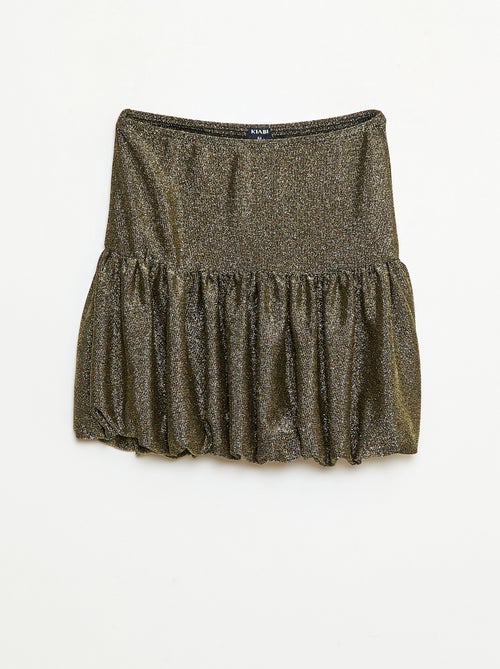 Korte rok van effen tricot - Kiabi