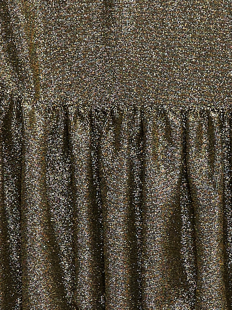 Korte rok van effen tricot Geel - Kiabi