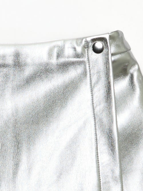 Korte rok van imitatieleer - Kiabi