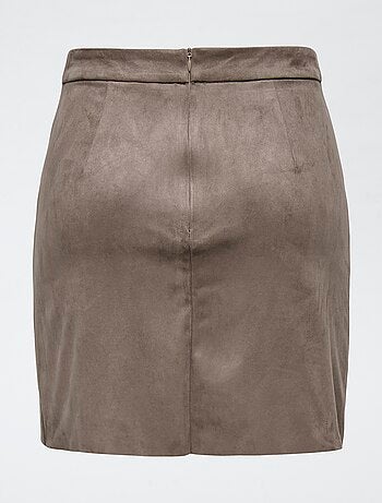 Korte rok van suèdine