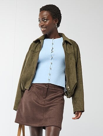 Korte rok van suedine