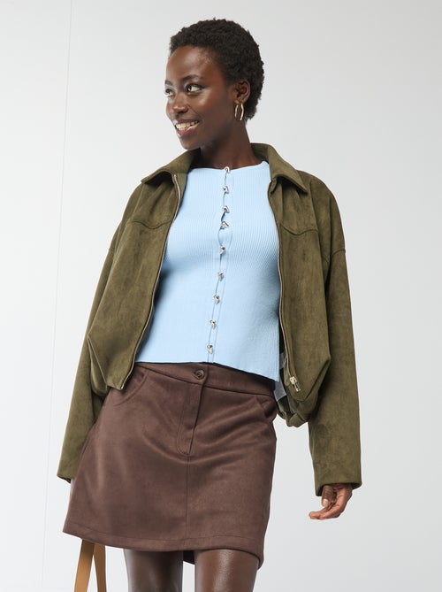 Korte rok van suedine - Kiabi