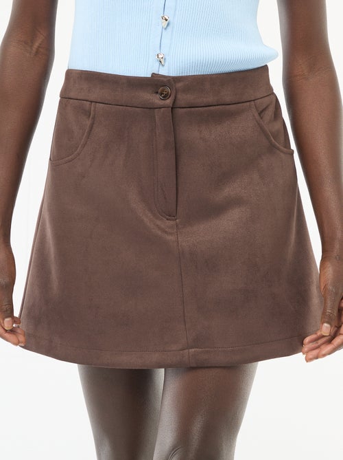 Korte rok van suedine - Kiabi