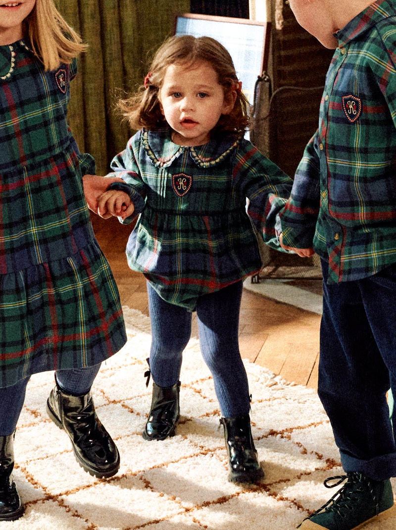 Korte romper 'Kiabi & Catherine Painvin' van katoenflanel Groen - Kiabi