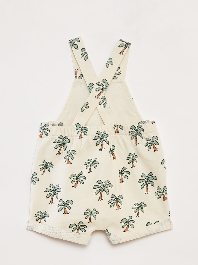 Korte salopette met gekruiste bandjes BIEGE - Kiabi